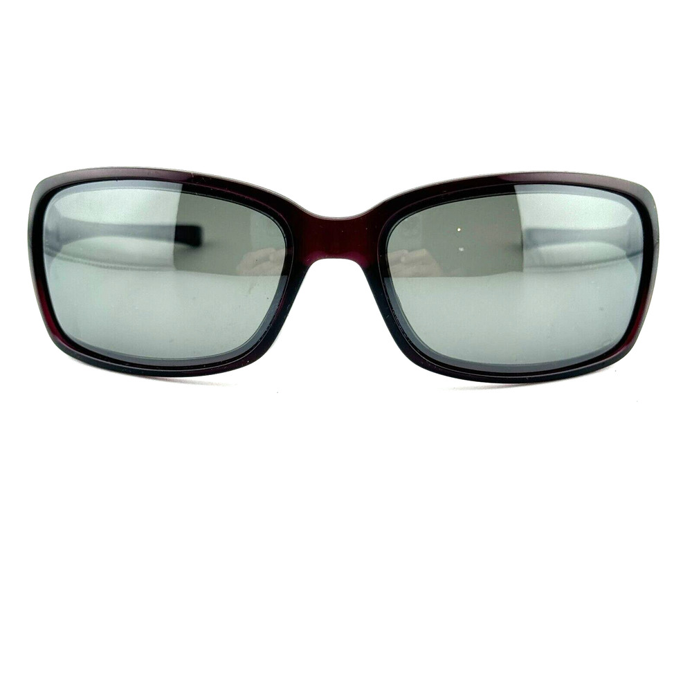 Oakley Womens Red Black Sunglasses Gray Lens H13191